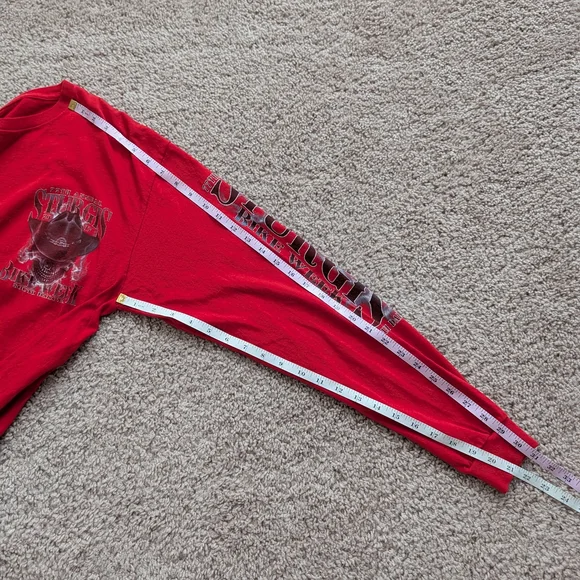Sturgis Red 2017 77th Annual Bike Week South Dakota Long Sleeve Shirt Size Large - Picture 9 of 9